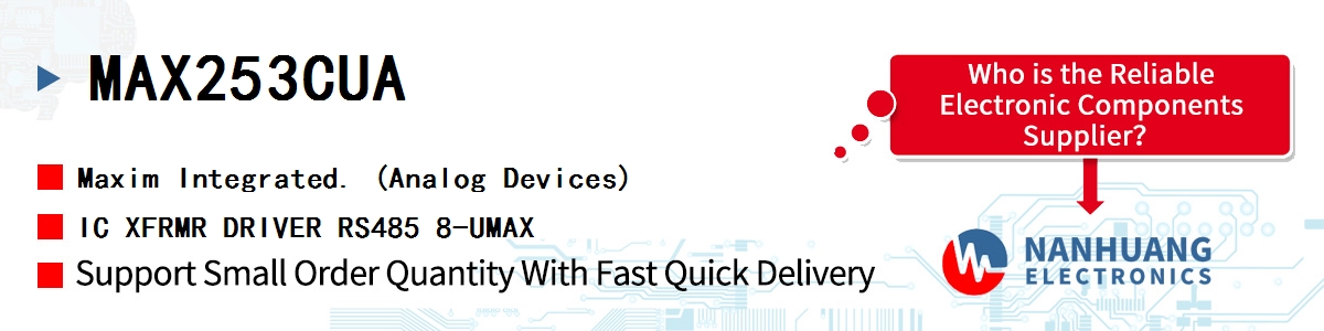 MAX253CUA+ Maxim IC XFRMR DRIVER RS485 8-UMAX