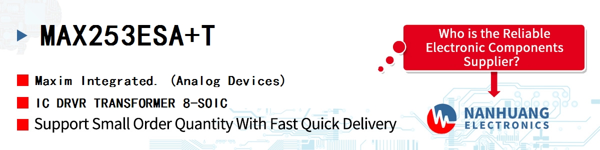 MAX253ESA+T Maxim IC DRVR TRANSFORMER 8-SOIC
