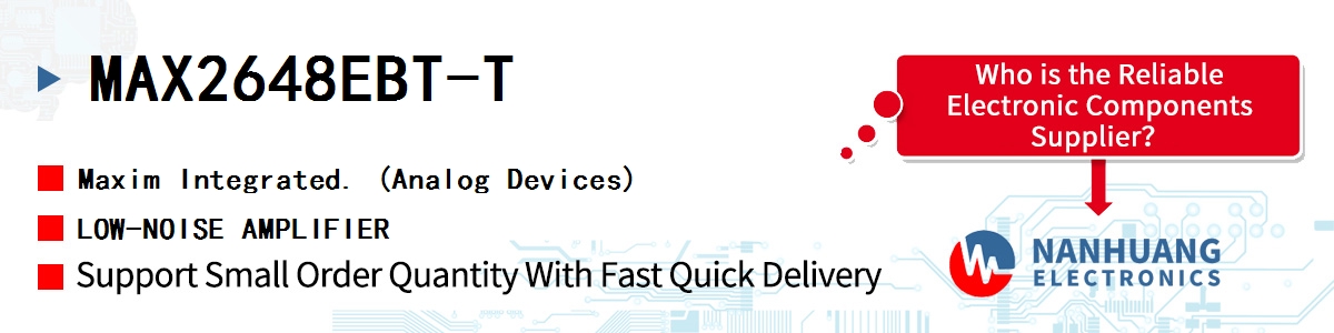 MAX2648EBT-T Maxim LOW-NOISE AMPLIFIER