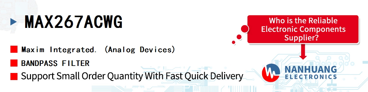 MAX267ACWG Maxim BANDPASS FILTER