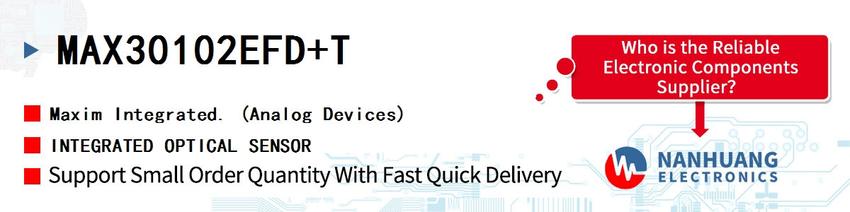 MAX30102EFD+T Maxim INTEGRATED OPTICAL SENSOR