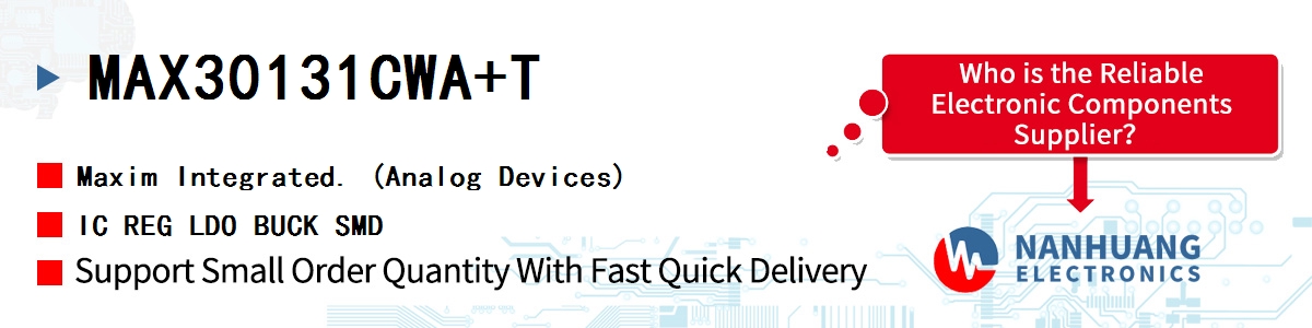 MAX30131CWA+T Maxim IC REG LDO BUCK SMD