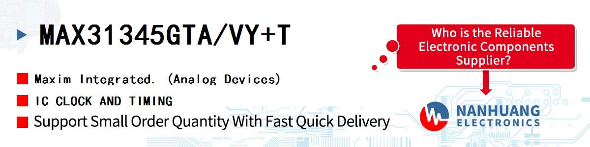 MAX31345GTA/VY+T Maxim IC CLOCK AND TIMING