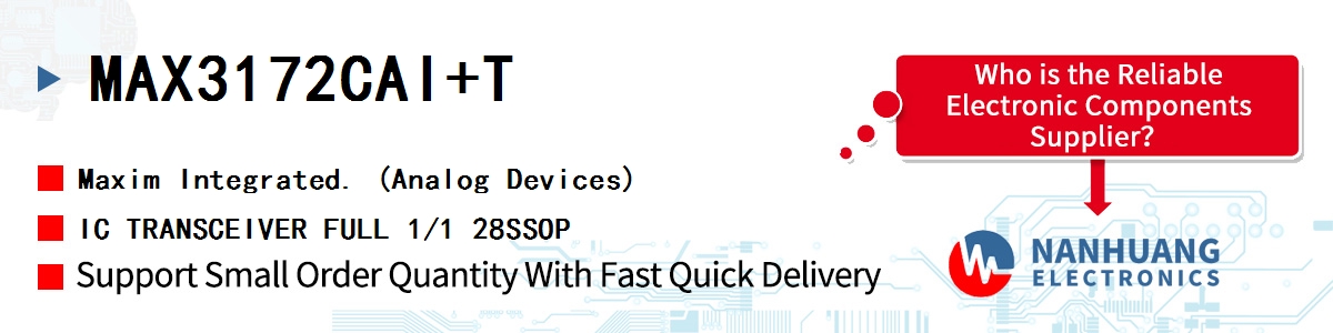 MAX3172CAI+T Maxim IC TRANSCEIVER FULL 1/1 28SSOP