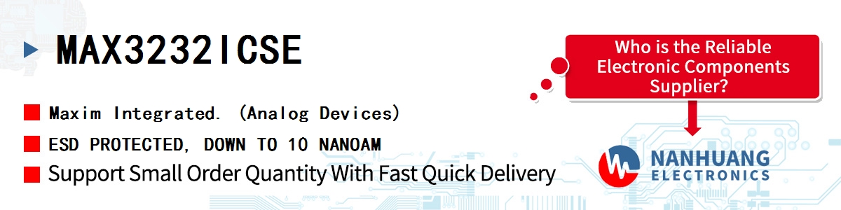 MAX3232ICSE Maxim ESD PROTECTED, DOWN TO 10 NANOAM