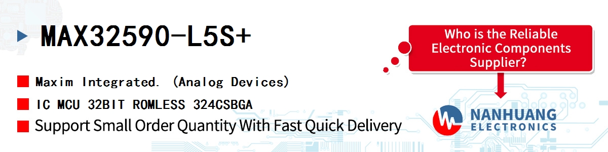 MAX32590-L5S+ Maxim IC MCU 32BIT ROMLESS 324CSBGA