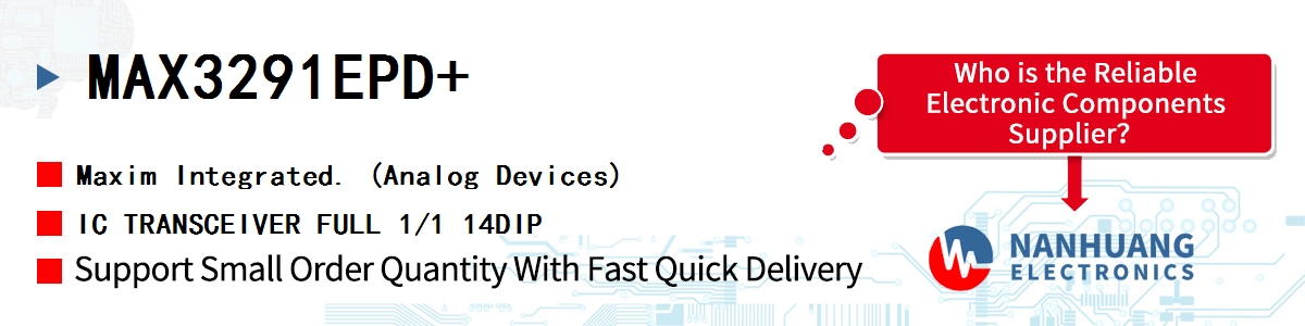 MAX3291EPD+ Maxim IC TRANSCEIVER FULL 1/1 14DIP