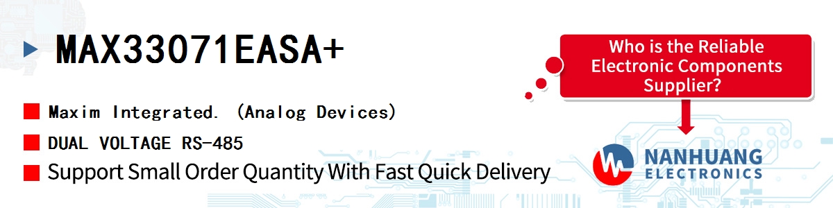 MAX33071EASA+ Maxim DUAL VOLTAGE RS-485