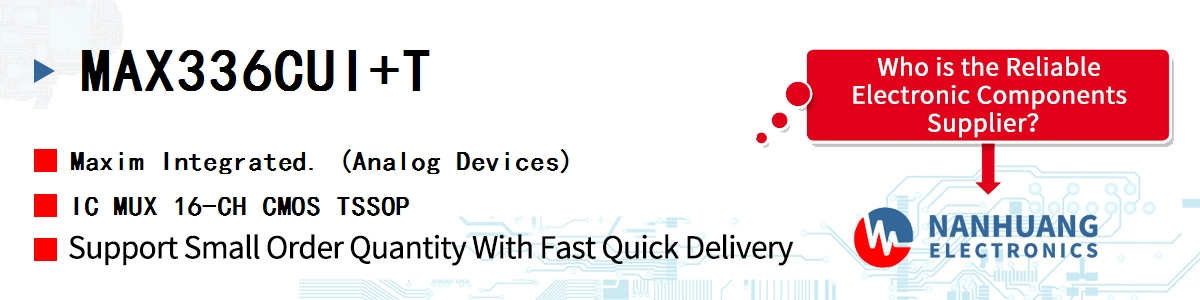 MAX336CUI+T Maxim IC MUX 16-CH CMOS TSSOP