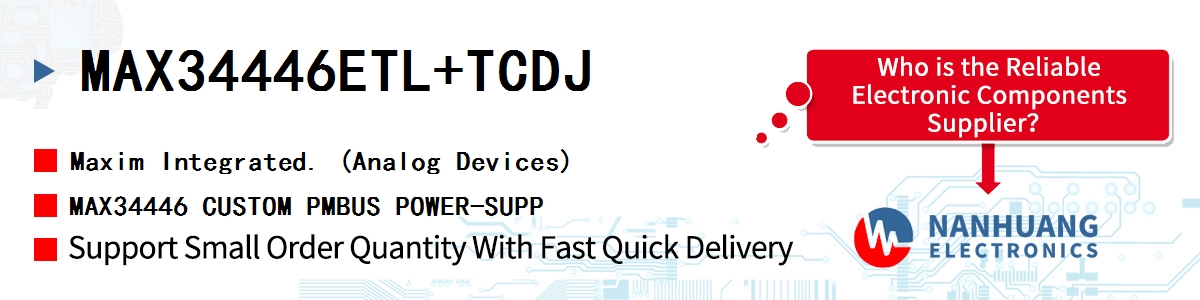 MAX34446ETL+TCDJ Maxim MAX34446 CUSTOM PMBUS POWER-SUPP