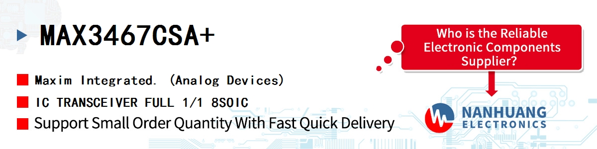 MAX3467CSA+ Maxim IC TRANSCEIVER FULL 1/1 8SOIC