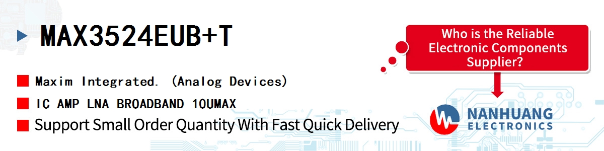 MAX3524EUB+T Maxim IC AMP LNA BROADBAND 10UMAX
