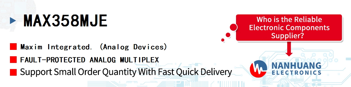 MAX358MJE Maxim FAULT-PROTECTED ANALOG MULTIPLEX