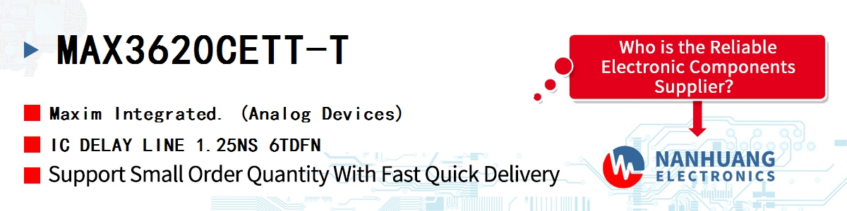 MAX3620CETT-T Maxim IC DELAY LINE 1.25NS 6TDFN