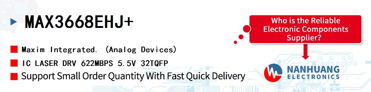 MAX3668EHJ+ Maxim IC LASER DRV 622MBPS 5.5V 32TQFP
