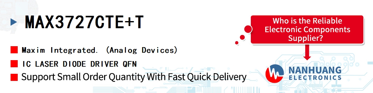 MAX3727CTE+T Maxim IC LASER DIODE DRIVER QFN
