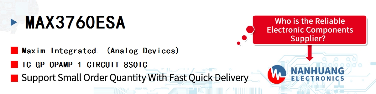 MAX3760ESA+ Maxim PREAMPLIFIER FOR LAN