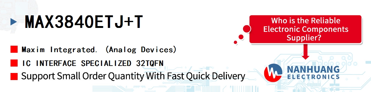 MAX3840ETJ+T Maxim IC INTERFACE SPECIALIZED 32TQFN