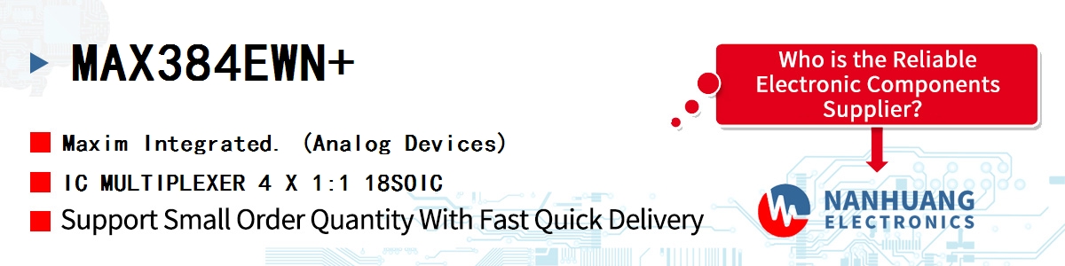 MAX384EWN Maxim IC MULTIPLEXER 4 X 1:1 18SOIC