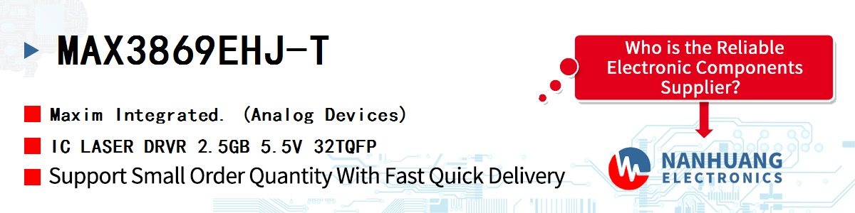 MAX3869EHJ-T Maxim IC LASER DRVR 2.5GB 5.5V 32TQFP