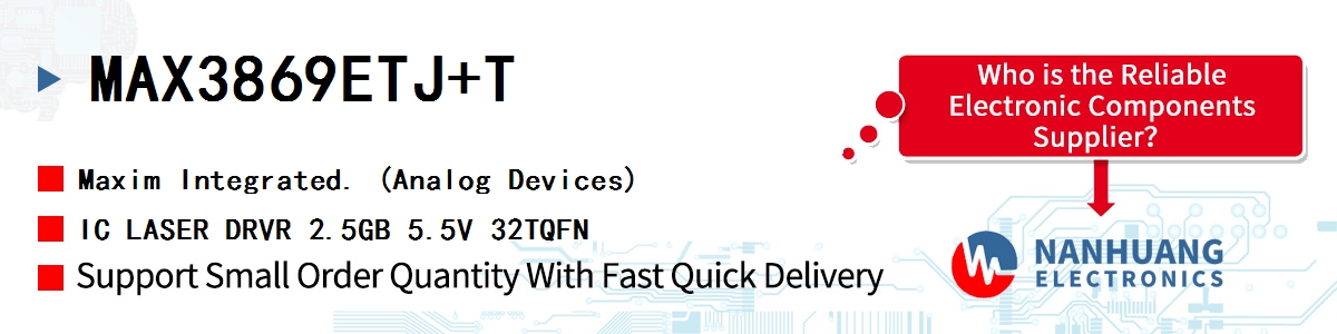 MAX3869ETJ+T Maxim IC LASER DRVR 2.5GB 5.5V 32TQFN