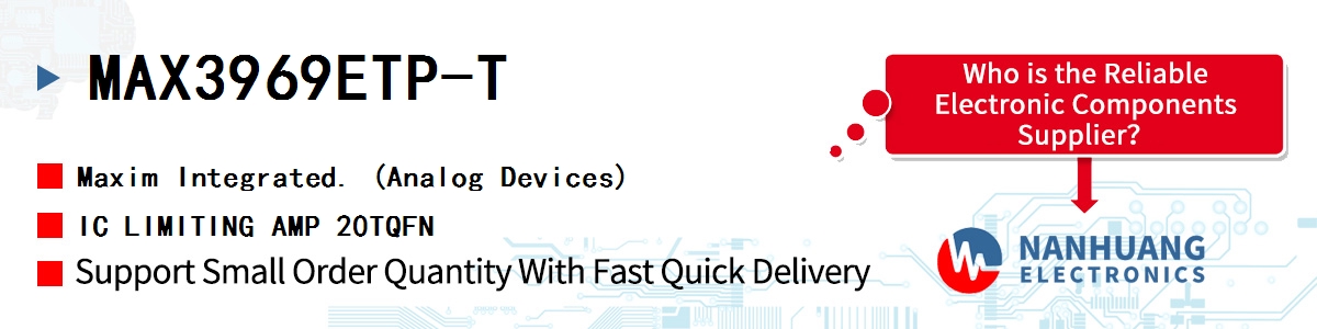MAX3969ETP-T Maxim IC LIMITING AMP 20TQFN