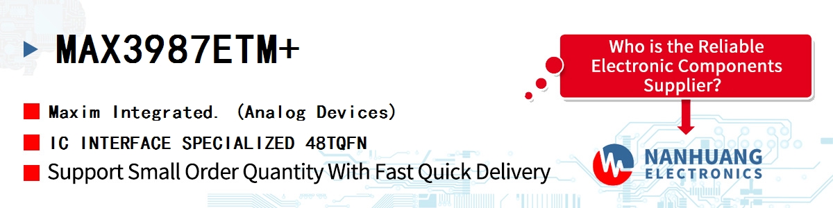MAX3987ETM+ Maxim IC INTERFACE SPECIALIZED 48TQFN