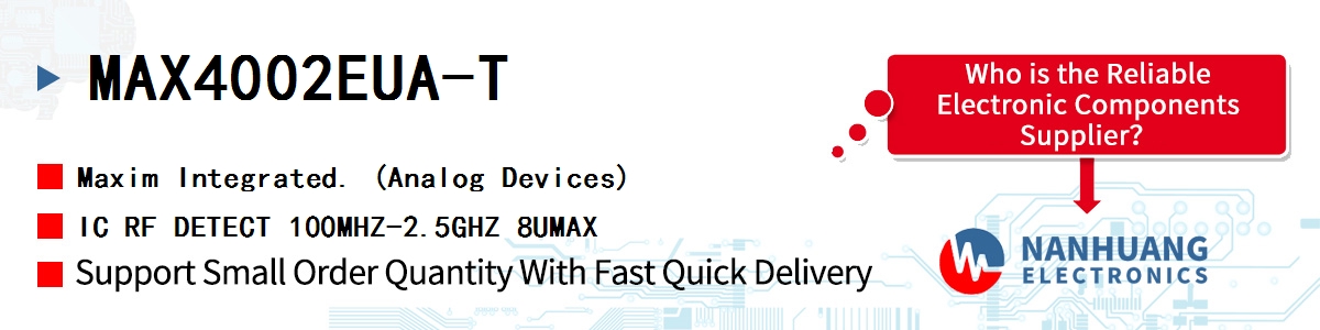 MAX4002EUA-T Maxim IC RF DETECT 100MHZ-2.5GHZ 8UMAX