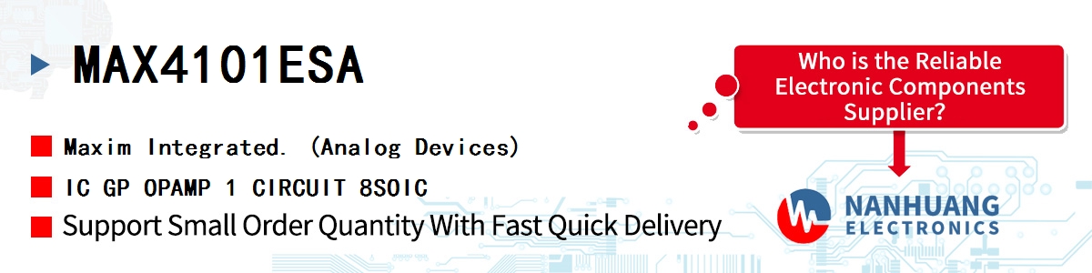 MAX4101ESA Maxim IC GP OPAMP 1 CIRCUIT 8SOIC