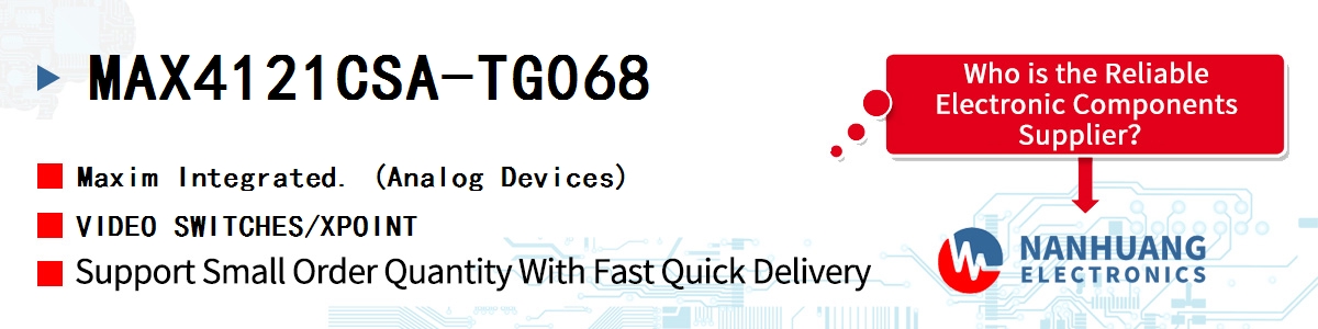 MAX4121CSA-TG068 Maxim VIDEO SWITCHES/XPOINT