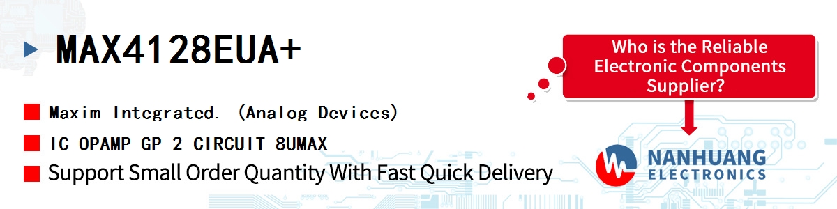 MAX4128EUA+ Maxim IC OPAMP GP 2 CIRCUIT 8UMAX