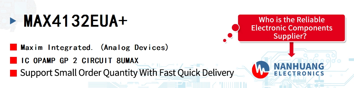 MAX4132EUA Maxim IC OPAMP GP 2 CIRCUIT 8UMAX