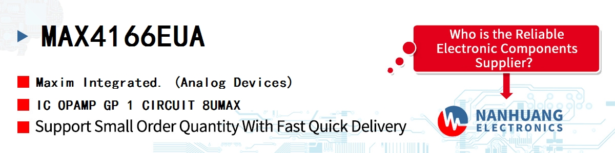 MAX4166EUA Maxim IC OPAMP GP 1 CIRCUIT 8UMAX