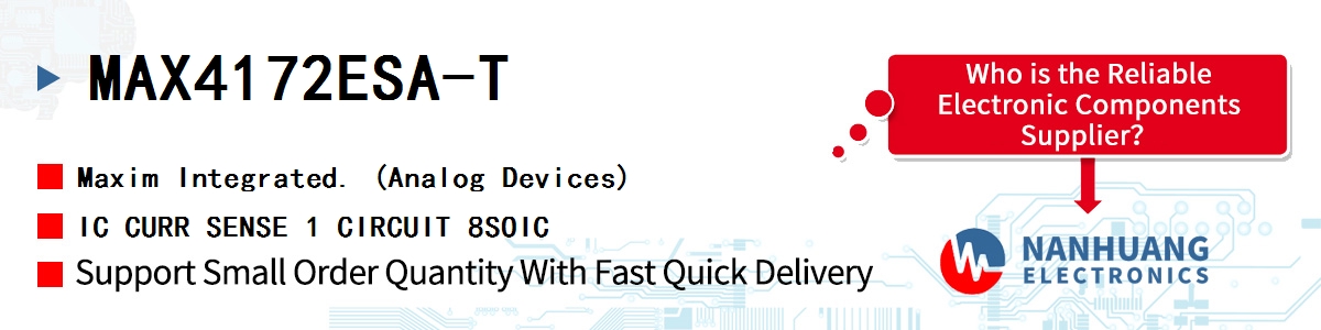 MAX4172ESA-T Maxim IC CURR SENSE 1 CIRCUIT 8SOIC