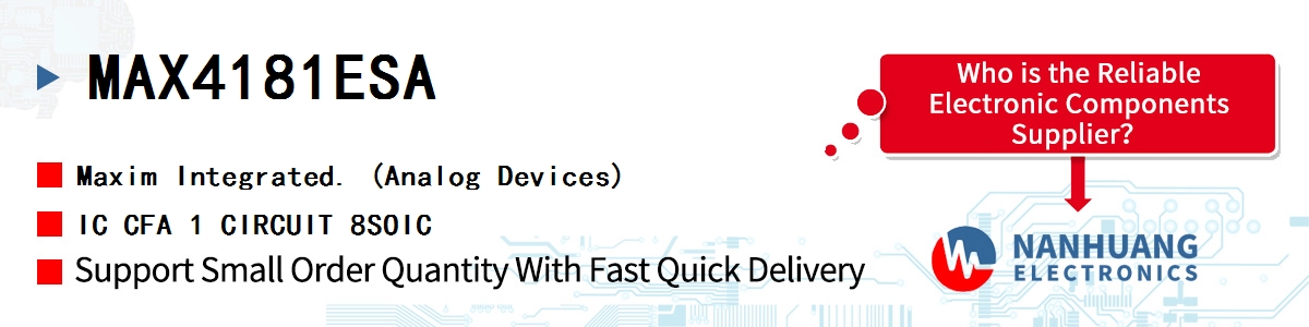 MAX4181ESA Maxim IC CFA 1 CIRCUIT 8SOIC