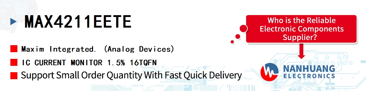 MAX4211EETE+ Maxim IC CURRENT MONITOR 1.5% 16TQFN
