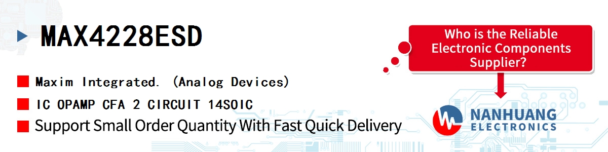 MAX4228ESD Maxim IC OPAMP CFA 2 CIRCUIT 14SOIC