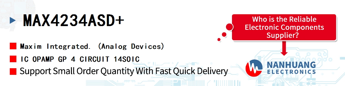 MAX4234ASD+ Maxim IC OPAMP GP 4 CIRCUIT 14SOIC