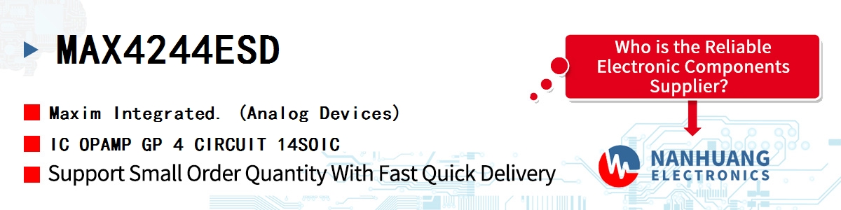 MAX4244ESD+ Maxim IC OPAMP GP 4 CIRCUIT 14SOIC