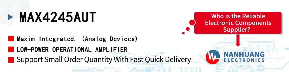 MAX4245AUT Maxim LOW-POWER OPERATIONAL AMPLIFIER