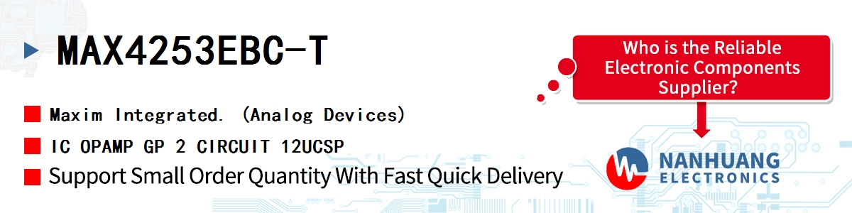 MAX4253EBC-T Maxim IC OPAMP GP 2 CIRCUIT 12UCSP