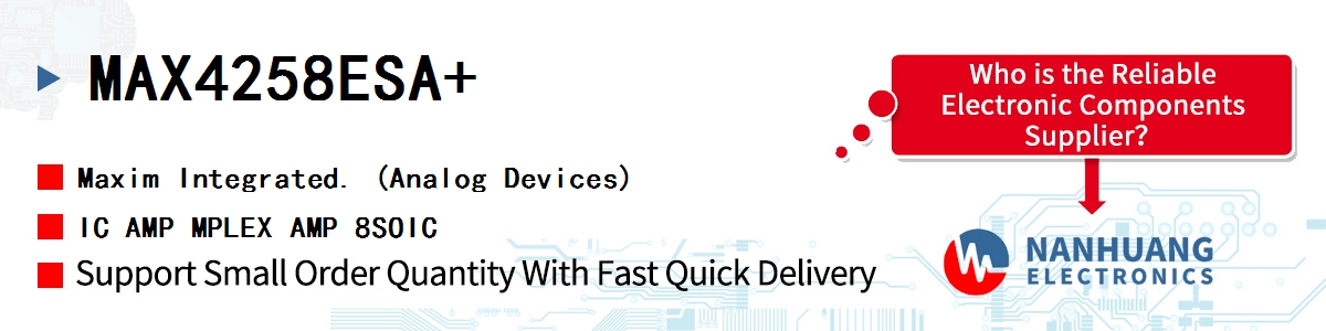 MAX4258ESA+ Maxim IC AMP MPLEX AMP 8SOIC