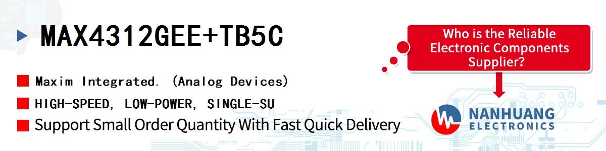 MAX4312GEE+TB5C Maxim HIGH-SPEED, LOW-POWER, SINGLE-SU