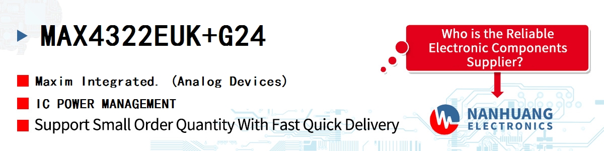 MAX4322EUK+G24 Maxim IC POWER MANAGEMENT