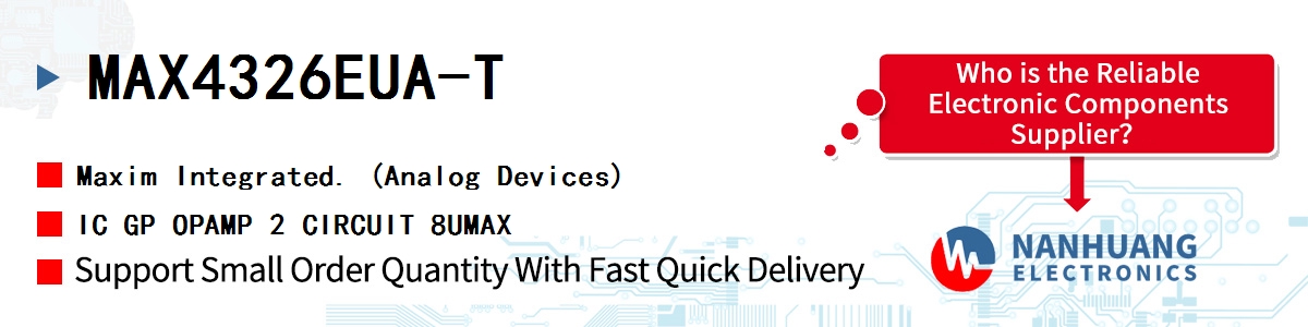 MAX4326EUA-T Maxim IC GP OPAMP 2 CIRCUIT 8UMAX