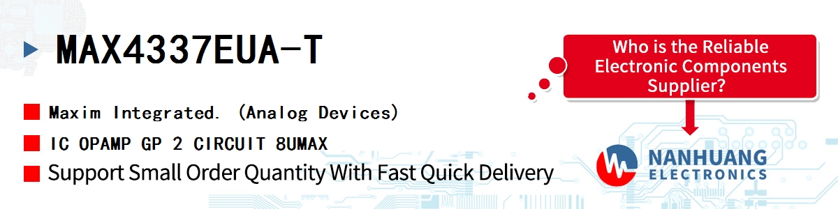 MAX4337EUA-T Maxim IC OPAMP GP 2 CIRCUIT 8UMAX