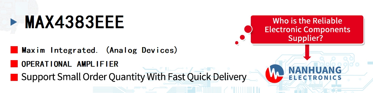 MAX4383EEE Maxim OPERATIONAL AMPLIFIER