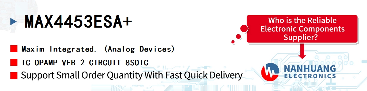 MAX4453ESA Maxim IC OPAMP VFB 2 CIRCUIT 8SOIC