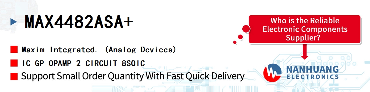 MAX4482ASA Maxim IC OPAMP GP 2 CIRCUIT 8SOIC