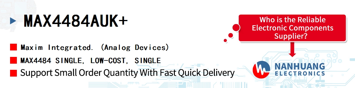 MAX4484AUK+ Maxim MAX4484 SINGLE, LOW-COST, SINGLE